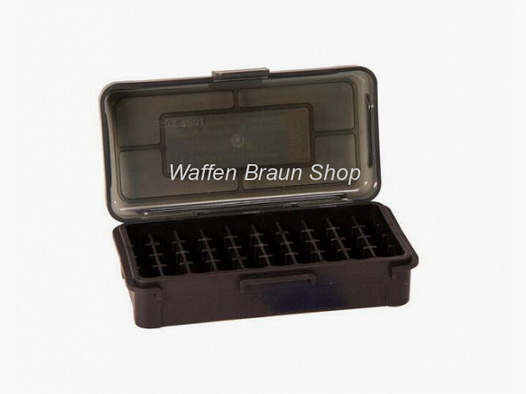 Boîte de munitions Frankford Arsenal n° 511 avec charnière pour 50 cartouches .300 Win Mag., .375 H&H Mag., 6