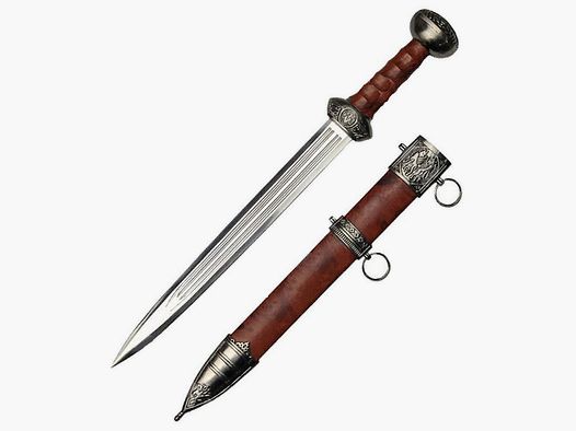 Pugnale romano marrone con fodero