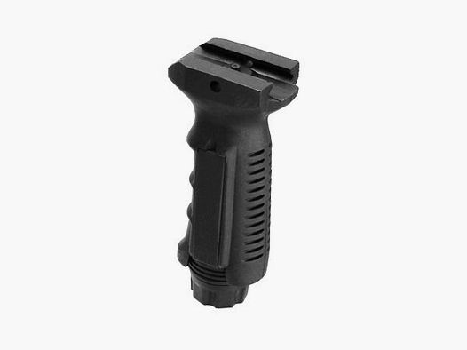 UTG ergonomic front grip with battery storage compartment Color: Black