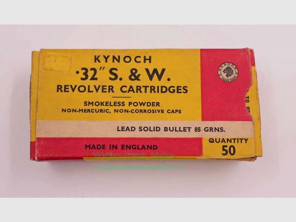 Kynoch, England Revolverpatronen .32S&W short
