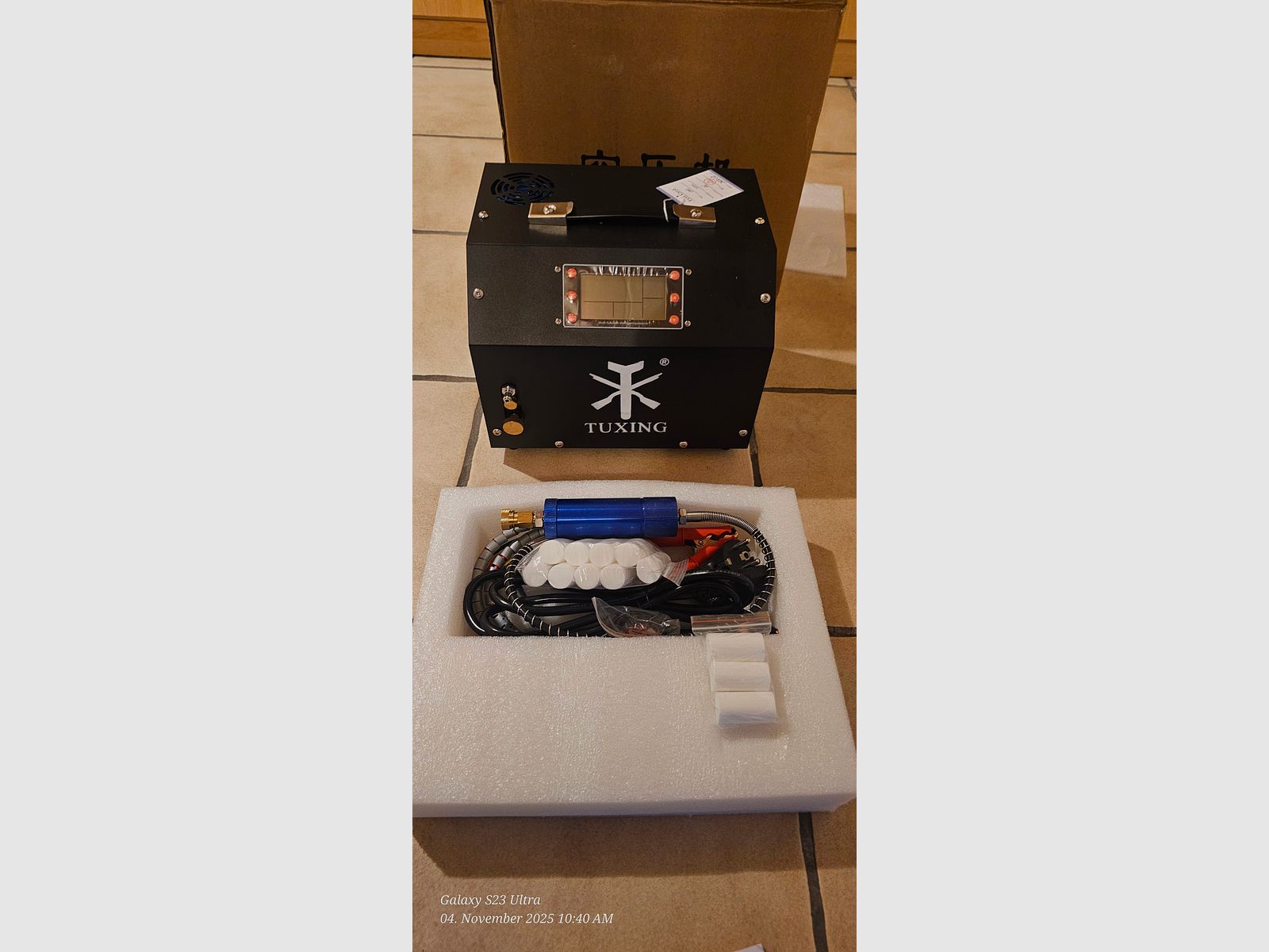 AEA Megalodon 50 caliber with Tuxing compressor and lead slugs