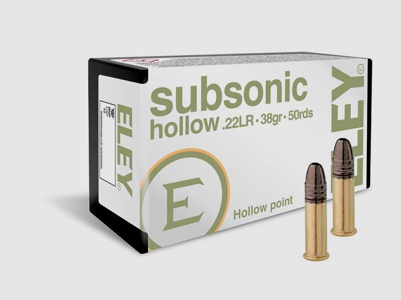 ELEY Subsonic Hollow Cal. 22lr - 38gr