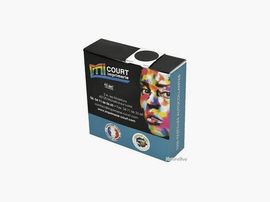 Gommette 15mm noire Pastille Pour Cible par 1000