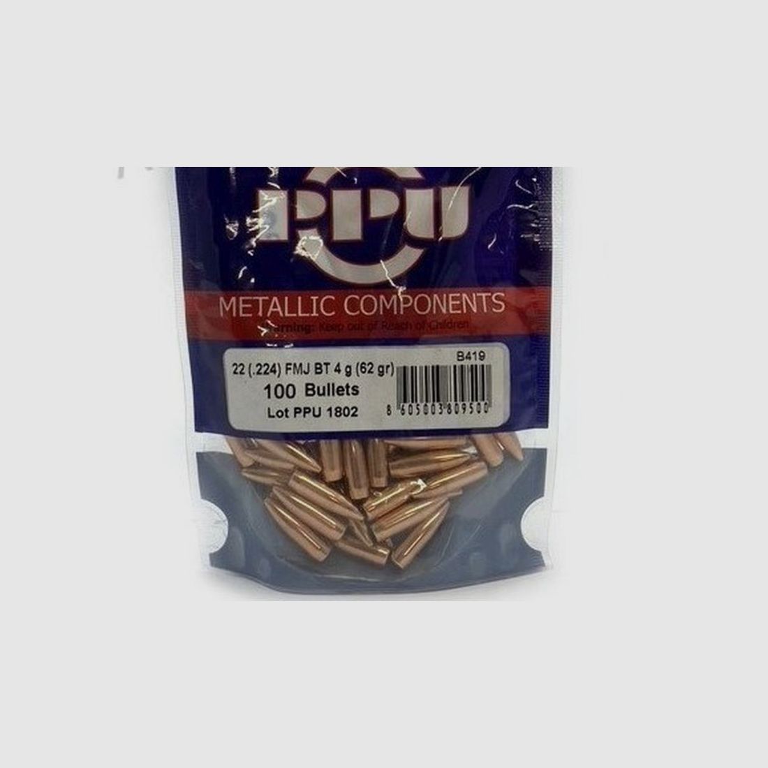 PRVI PARTIZAN GESCHOSSE 223 62GR FMJBT