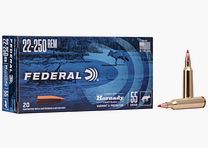 Federal Varmint & Predator .22-250 Rem. 55GR Hornady V-Max 20 cartridges