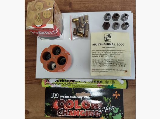 Noris Multi-Signal 2000 4-piece launch cup with 6 adapters