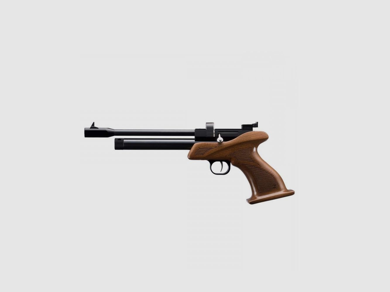Pistolet Zasdar CP1 CO₂ multitiro avec poignée en bois quadrillée cal. 5,5 mm plombs