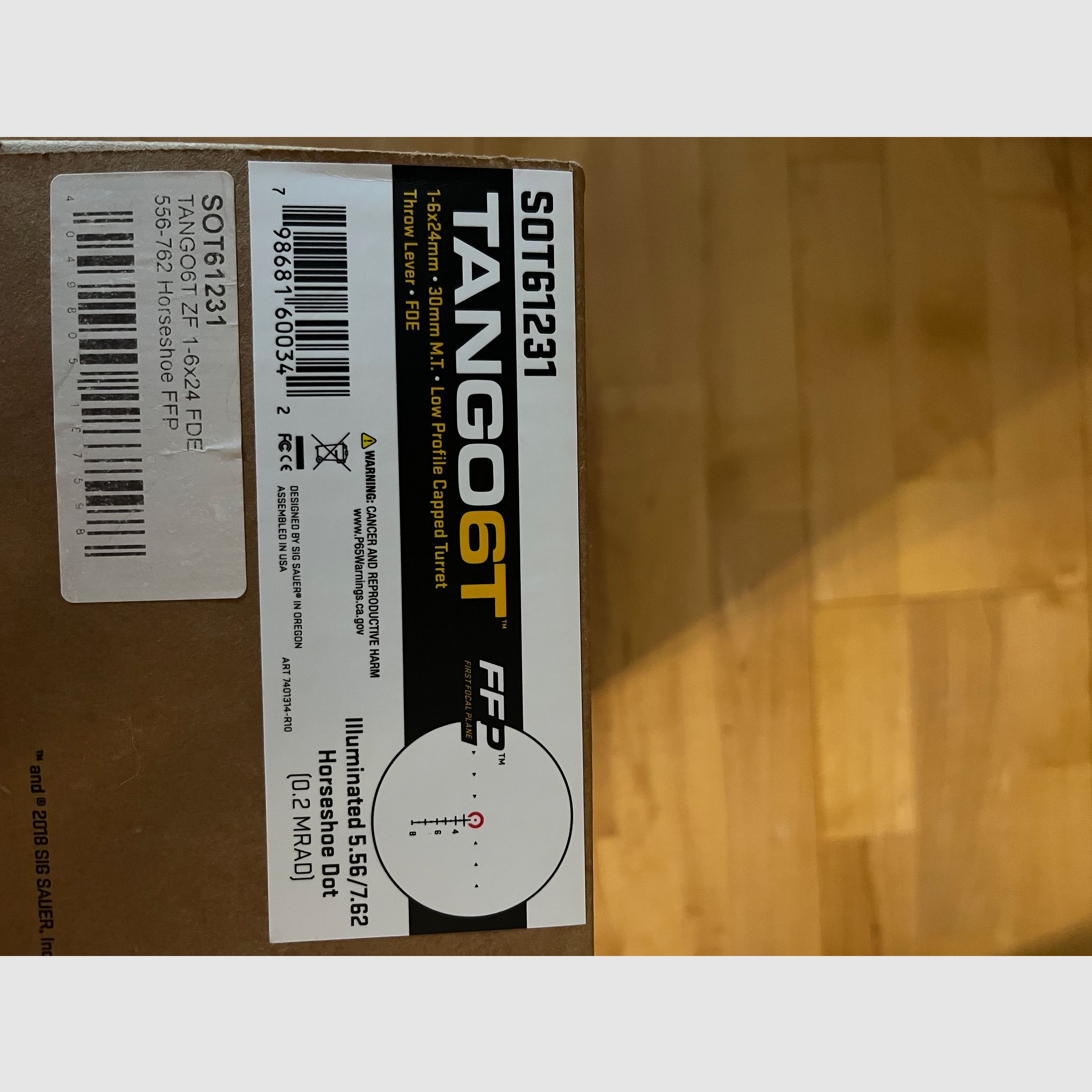 Sig Sauer TANGO6T 1-6x24 FDE