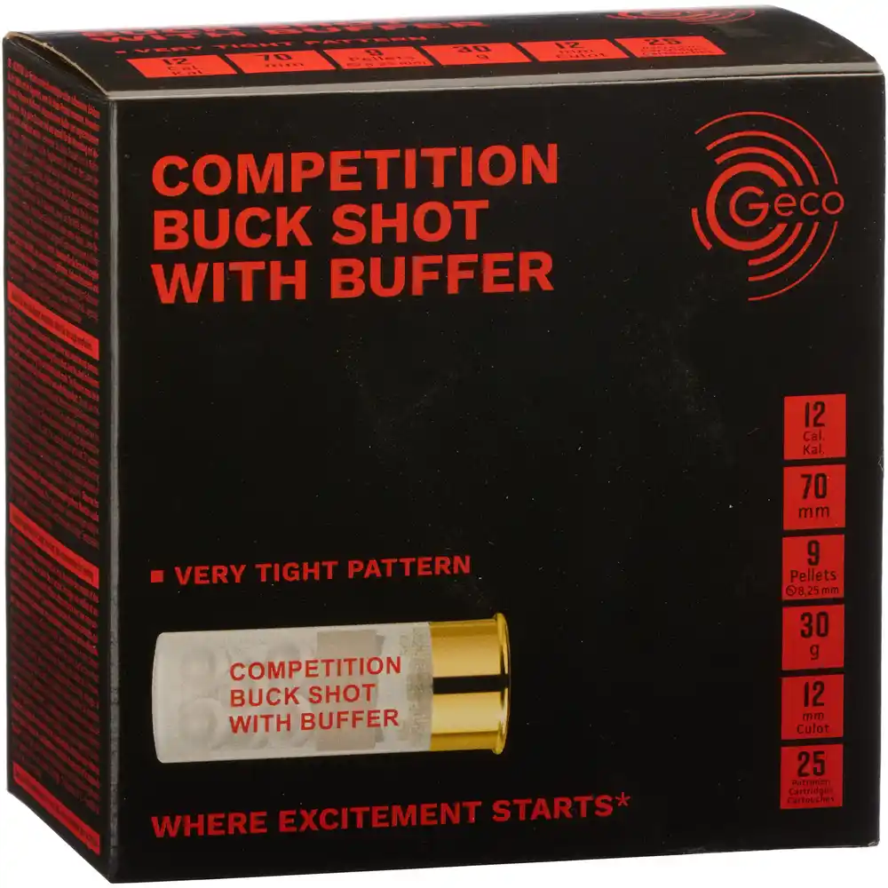 GECO Coated Competition Buck Shot 12/70 30g