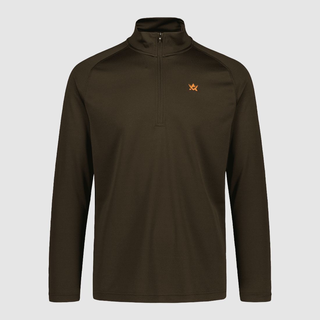 Alaska 1795 CoolDry Half-Zip Shirt Men Brown L