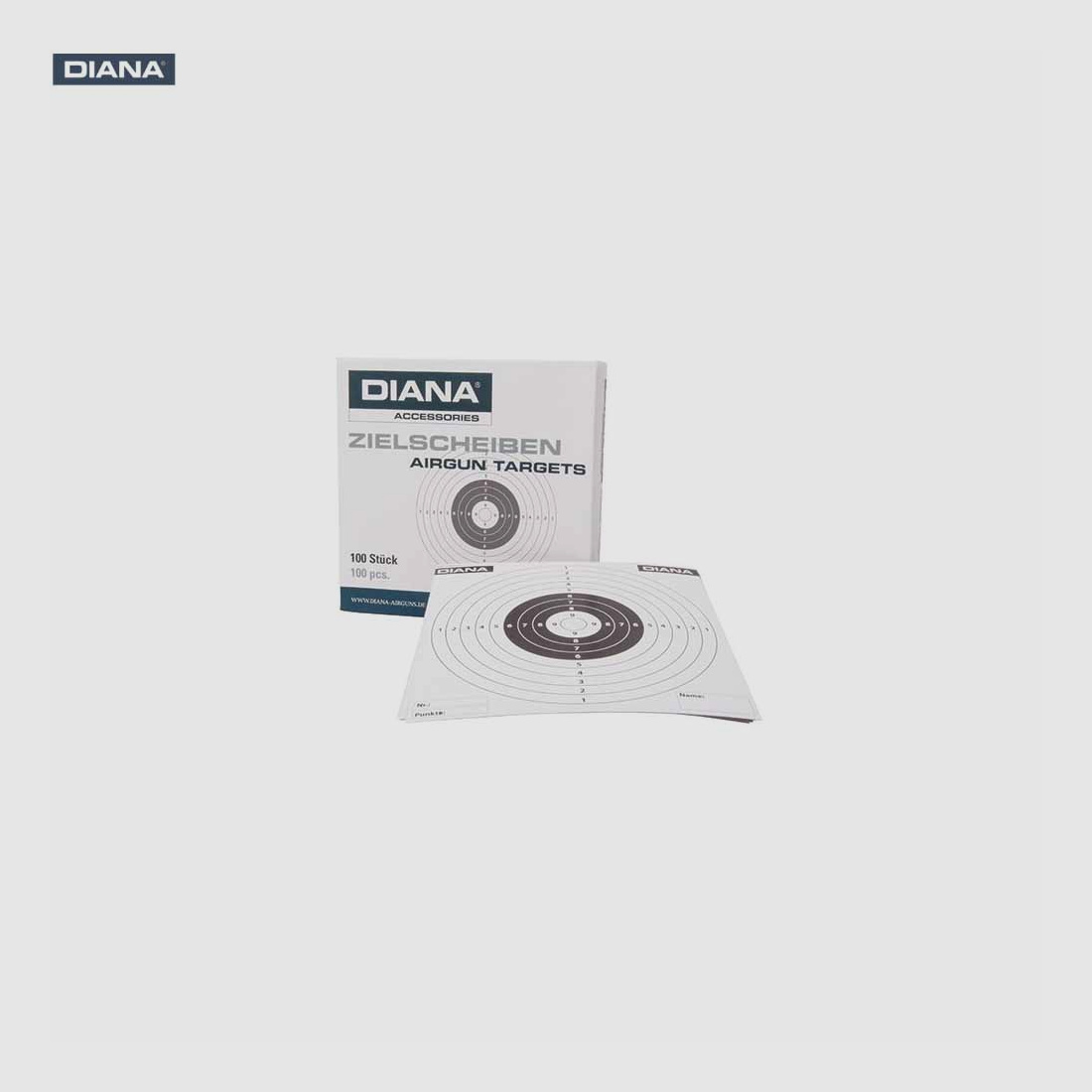 DIANA PAPER TARGETS 14x14cm 100pcs