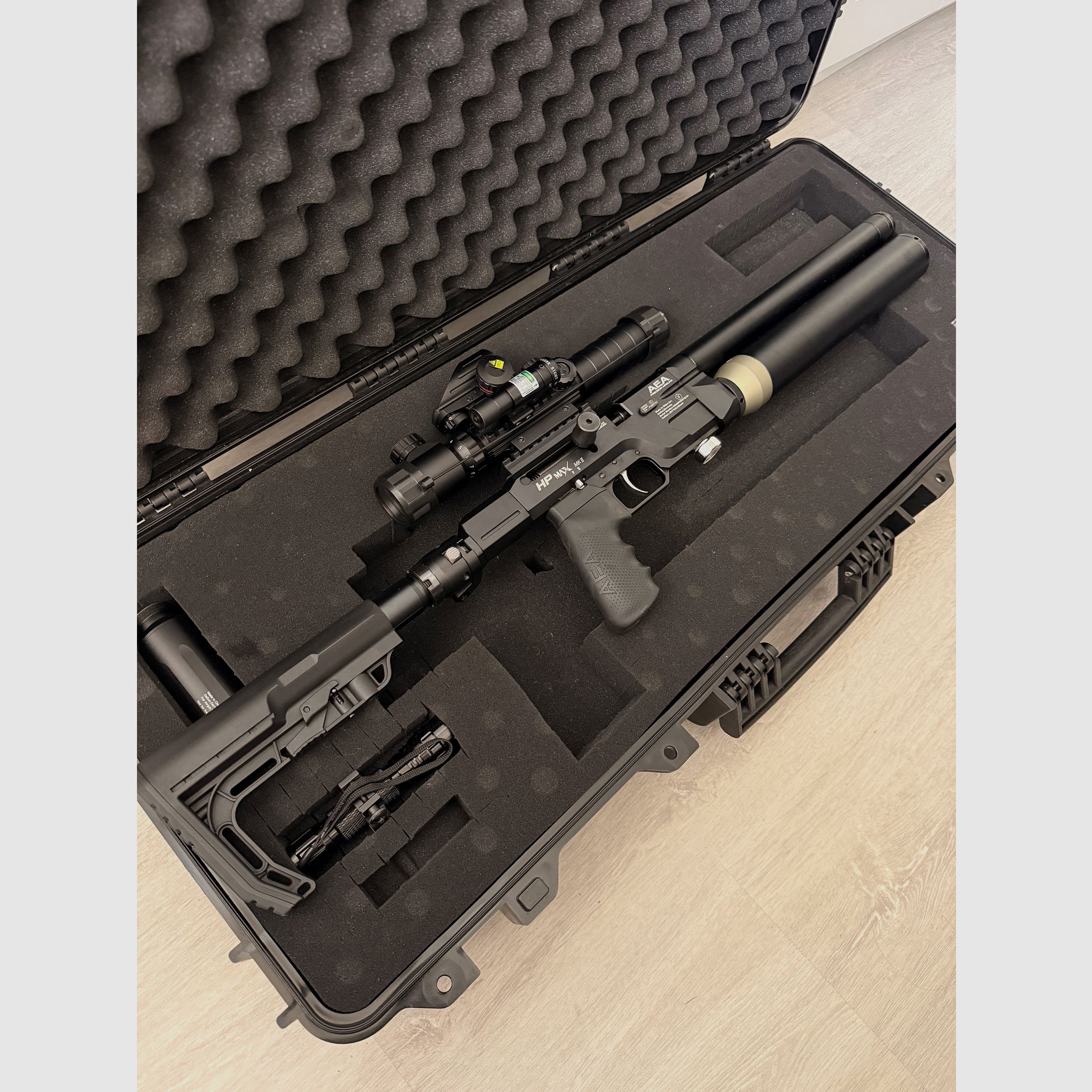 AEA HP Max MK2 .35 (9 mm) | Dernière génération | Set complet | Lunette 5-en-1 | Mallette & accessoires