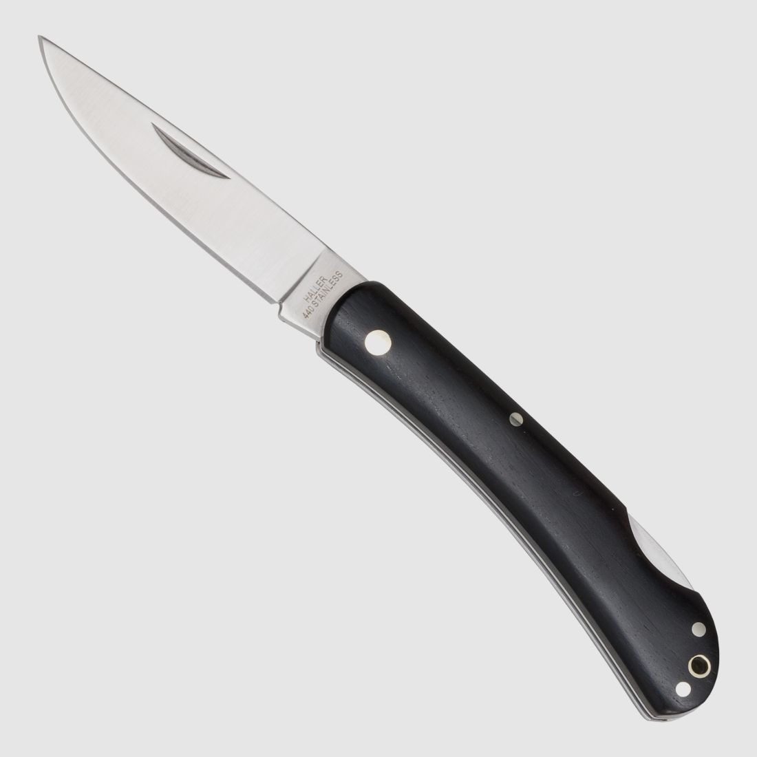 Taschenmesser Klassische Gentlemen- Folder schmal Ebenholzgriff groß §42a konform