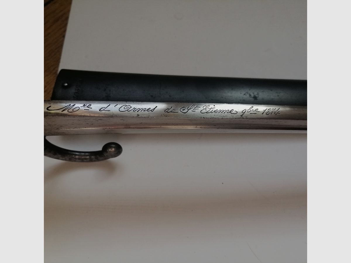 Chassepot Bayonet Saber mod. 1866 – Rare series Z – with number – excellent condition – one of the VERY LAST, image 9 of 12