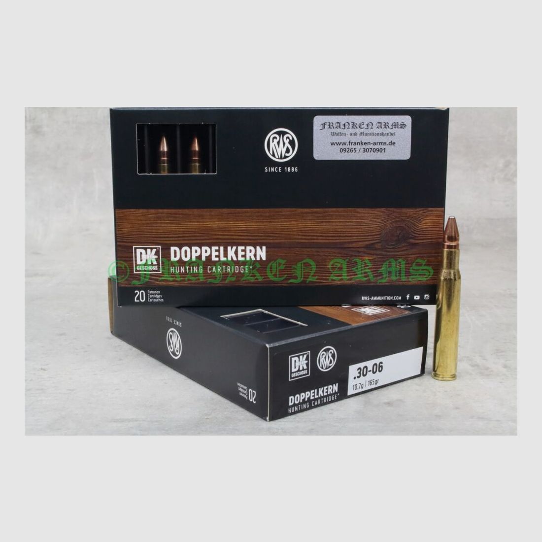 RWS Doppelkern .30-06 Spr. 165gr. 10,7g 20 Stück Staffelpreis