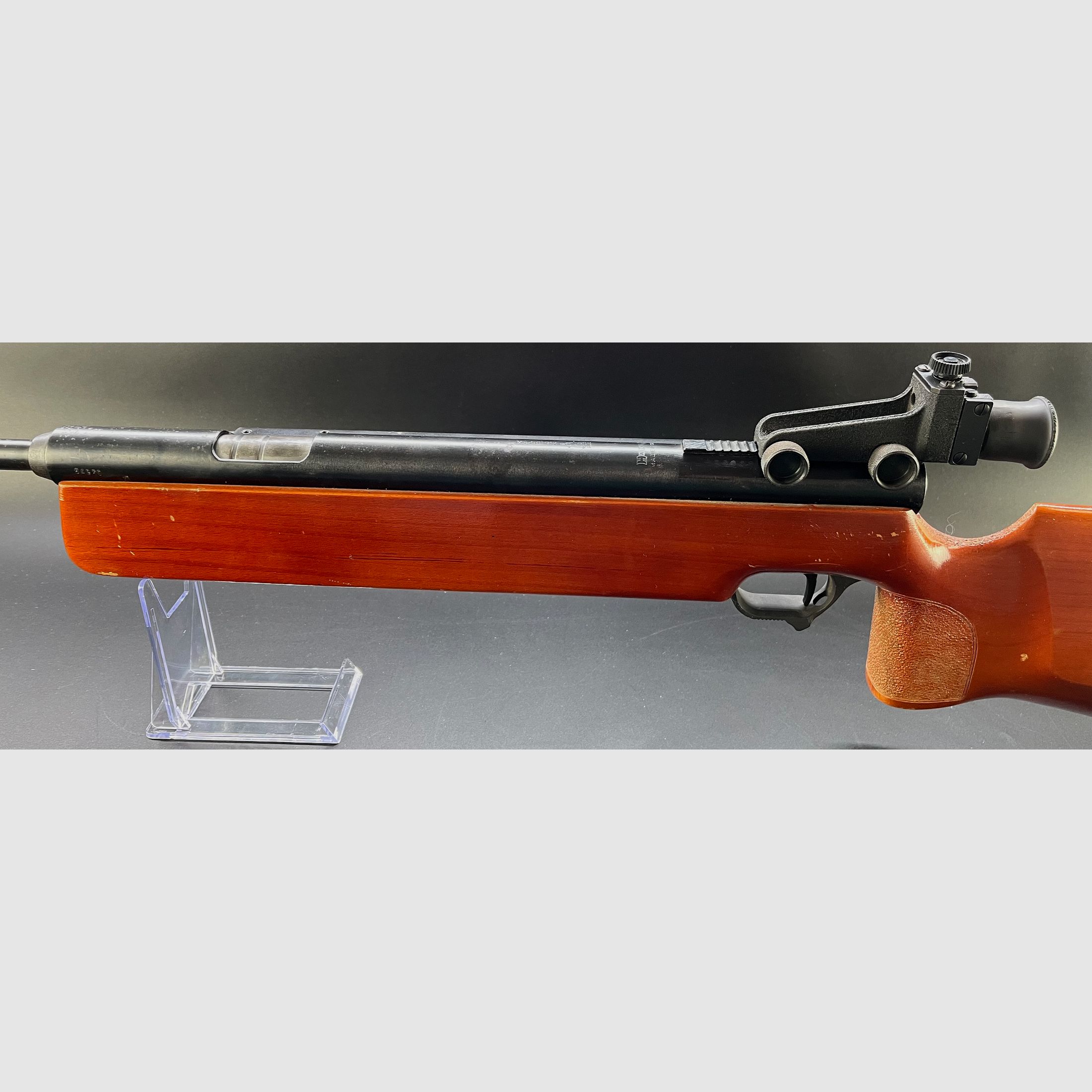 Haenel Mod. 312 Seitenspanner Luftgewehr 4,5mm Diabolo mit Diopter und neuer Dichtung und Kolbenfede