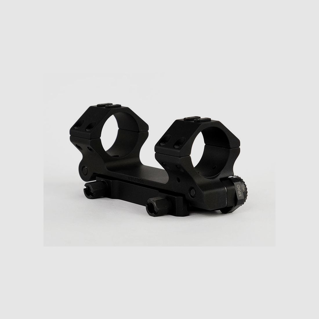 ERATAC block mount with adjustable front inclination, with knurled nut ø 30 mm + 20 mm height (0-20 mrad front inclination), 371 g