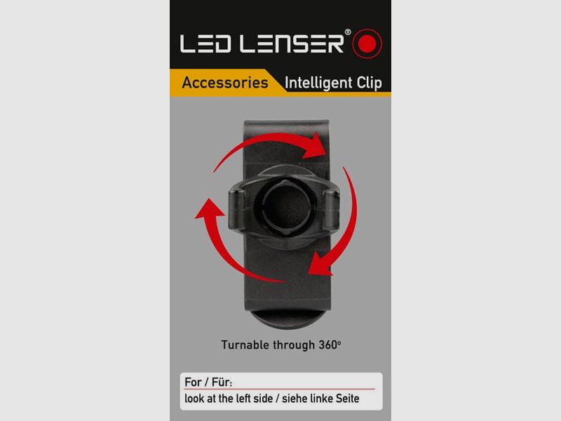 Multifunktionaler Halter LEDLENSER INTELIGENT CLIP X7R, B7.2, L7E, L7, P7.2, P7QC, M8, M7RX, M7, M7R, T7M, T7.2, Bild 3 von 11