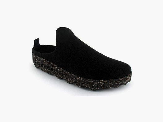 ASPORTUGUESAS Come Black Tweed Slipper
