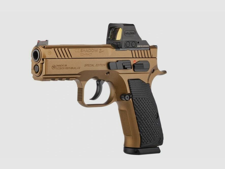 CZ mit Holosun HE508T Red-Dot CZ Pistole Shadow 2 Compact Deep Bronze OR