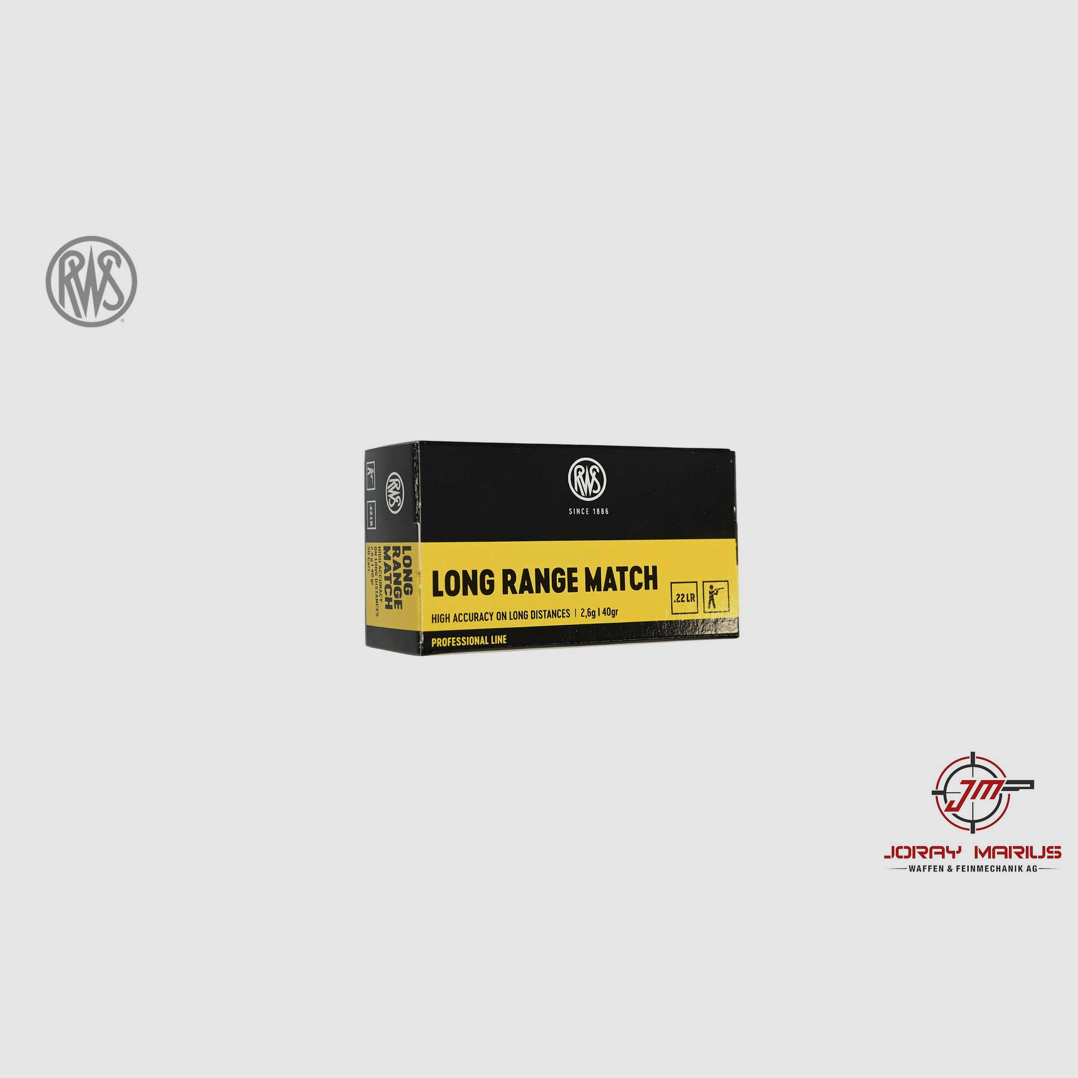 .22lr RWS Long Range Match 2.6g 40gr
