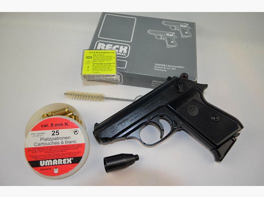 Fabrikneue, originalverpackte Perfecta FBI 8000 * 8 mm * PTB 196/2 * mit Zubehör