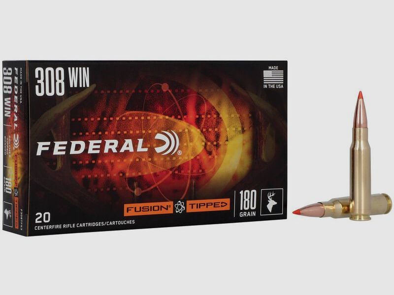 Federal Fusion Tipped .308 Win. 11,7 g / 180GR Jagdmunition – 20 Stück #F308TFS3