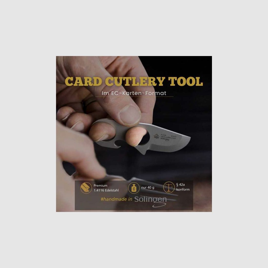 PUMA Card Cutlery Tool Besteck Reisebesteck 910021