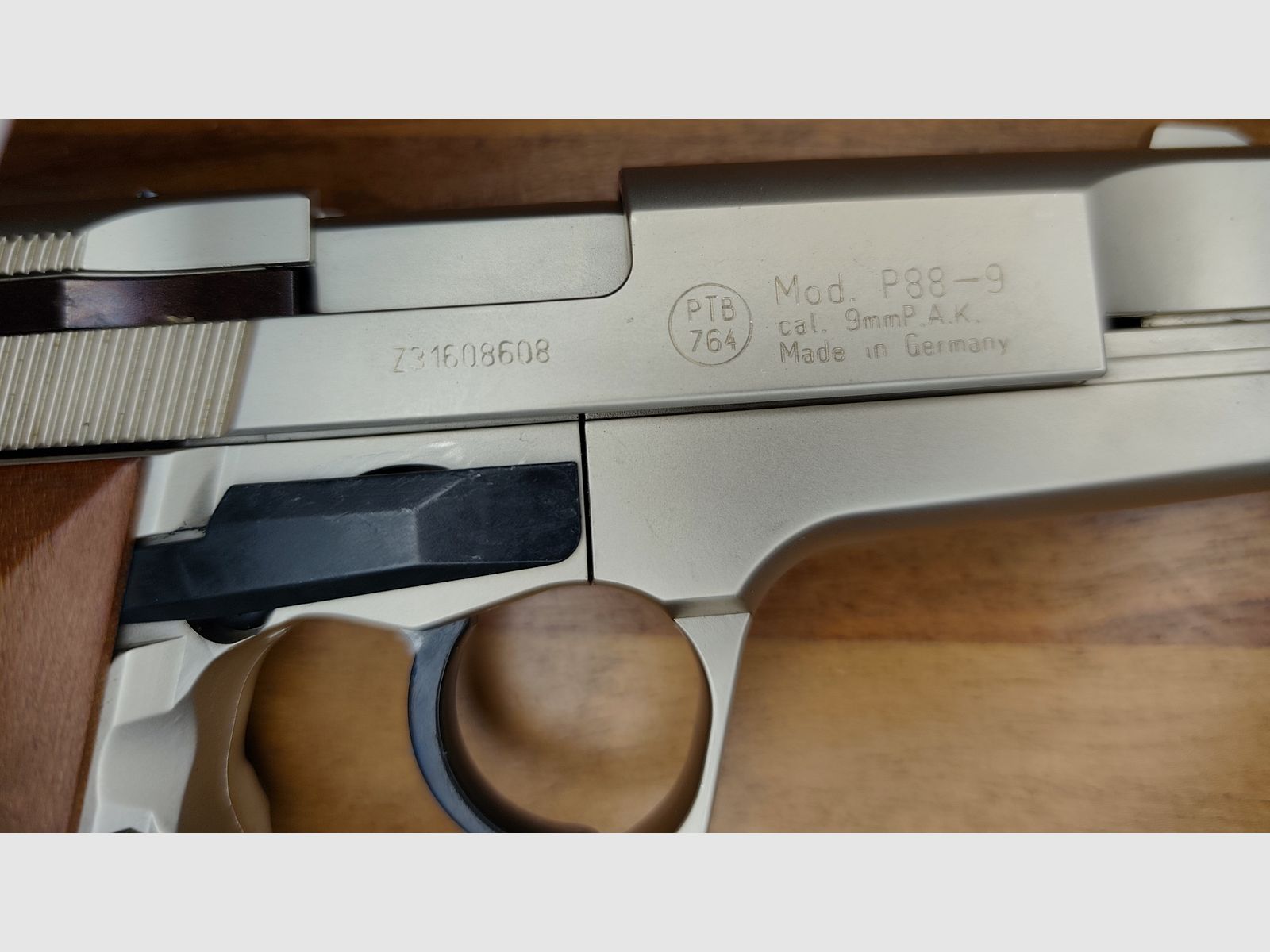 Walther P88 Compact Nickel PTB 764 Silvester-set ver.Pyro+50 schoten munitie