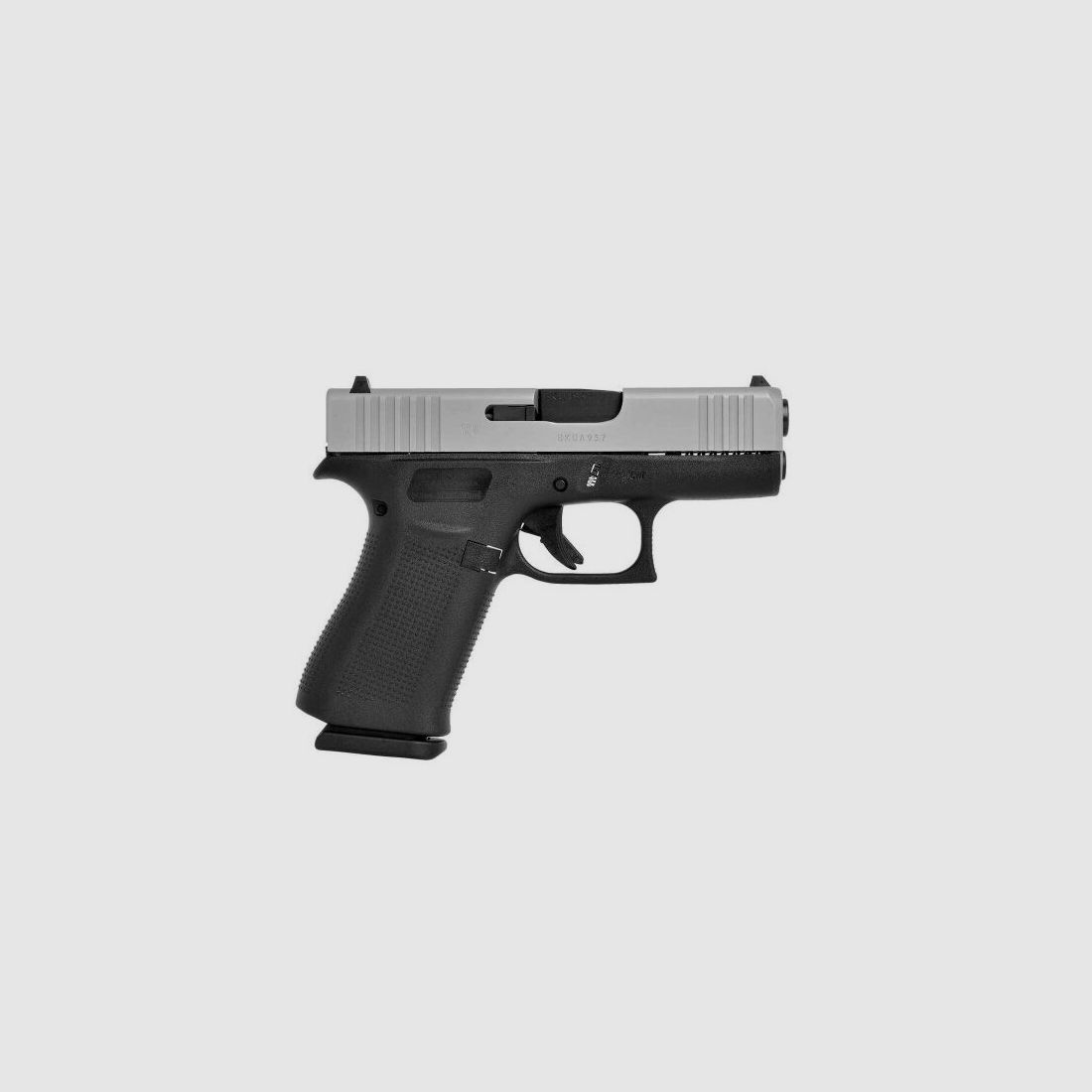 Glock 43X zilveren slede