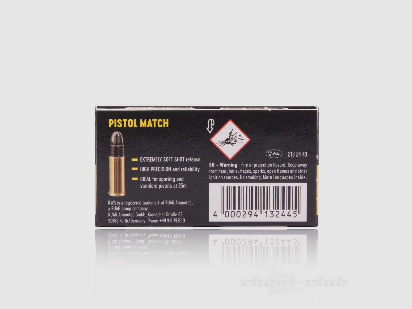 RWS Pistol Match LRN 40grs 50St .22lr, imagen 4 de 5