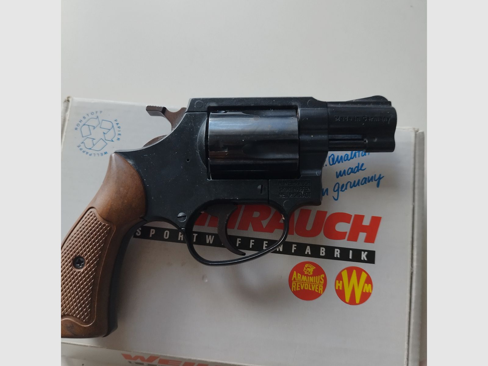Weihrauch Arminius HW 37 - 9mm blank - SRS revolver with box PTB