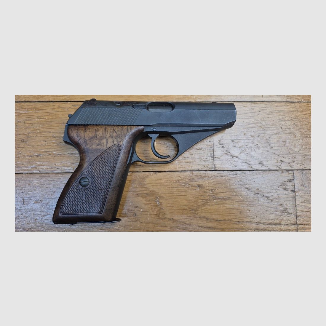 Schöner Mauser Pistol Modell HSC – Seltene Mauser-Herstellung unter französischer Besatzung („frühes Modell“) – In 7,65mm und acht Schuss – Stück von 1945 – Guter ästhetischer und mechanischer Zustand – Ausgezeichneter Lauf – TBE+, Bild 2 von 19