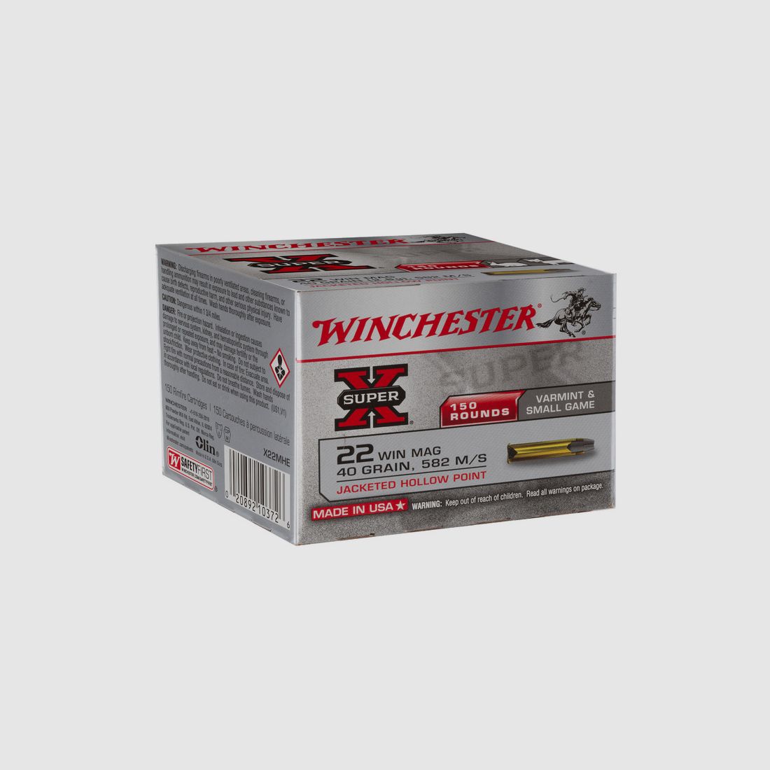 Winchester .22WinMag SuperX TM 2,6g - 40gr. 150er Pck.