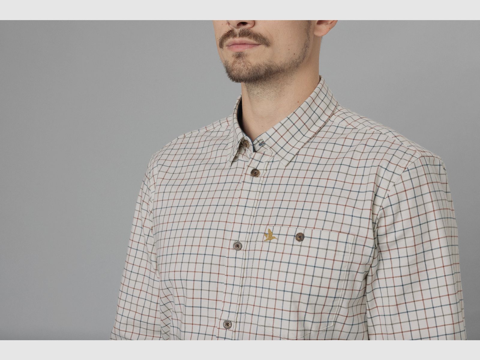 Seeland Oxford shooting shirt grape leaf/terracotta check, billede 4 af 9