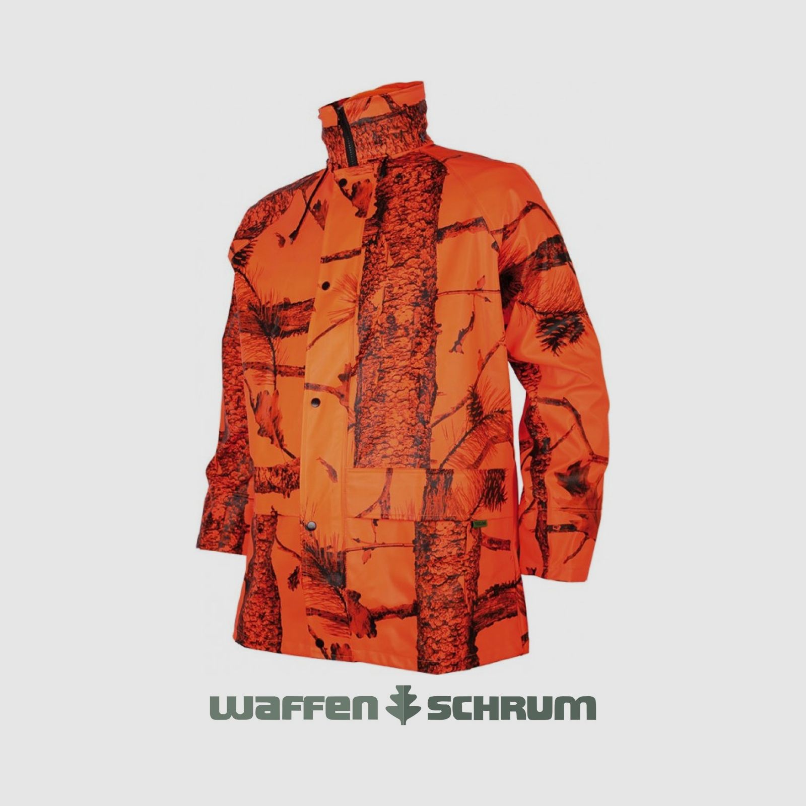Treeland Regenjacke Camo PU Orange Camouflage