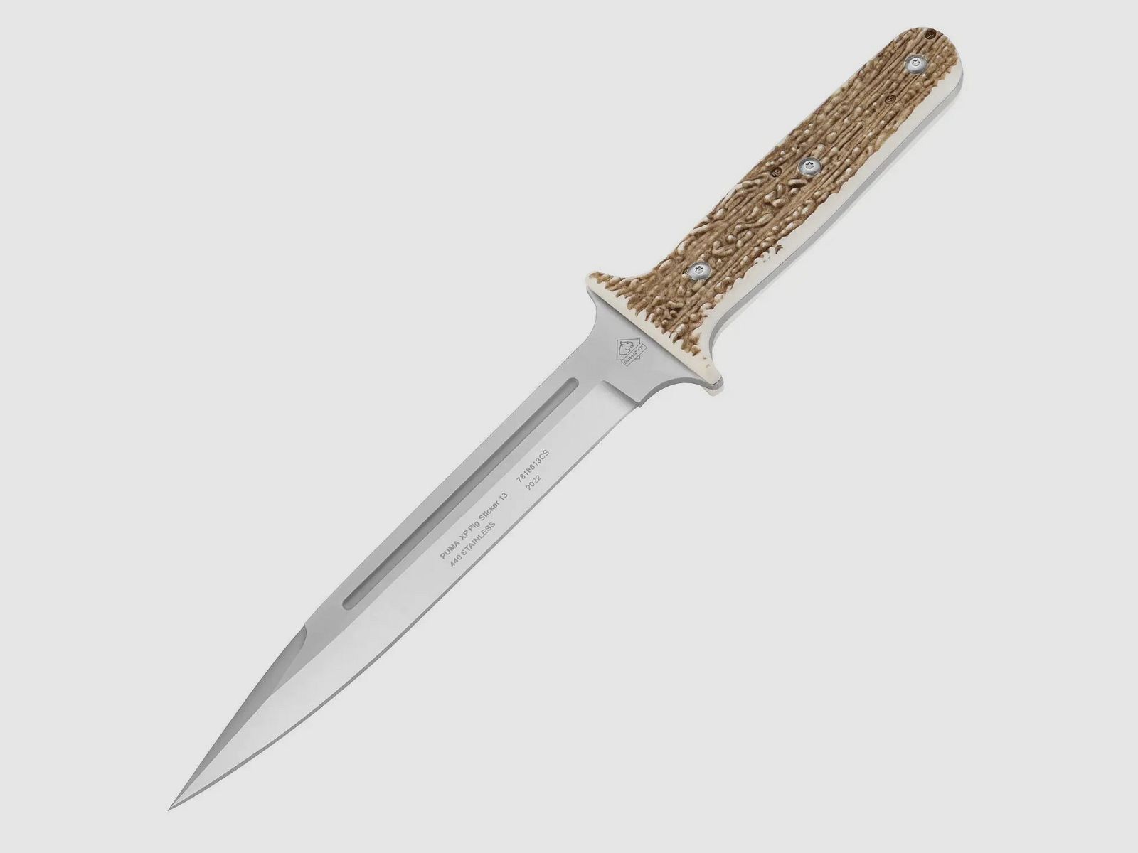 PUMA XP pig sticker 13, Abfangmesser, POM Commando Stag