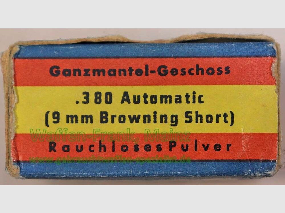 Geco - Fürth Pistolenpatronen 9 mm/kurz/9x17/.380 ACP