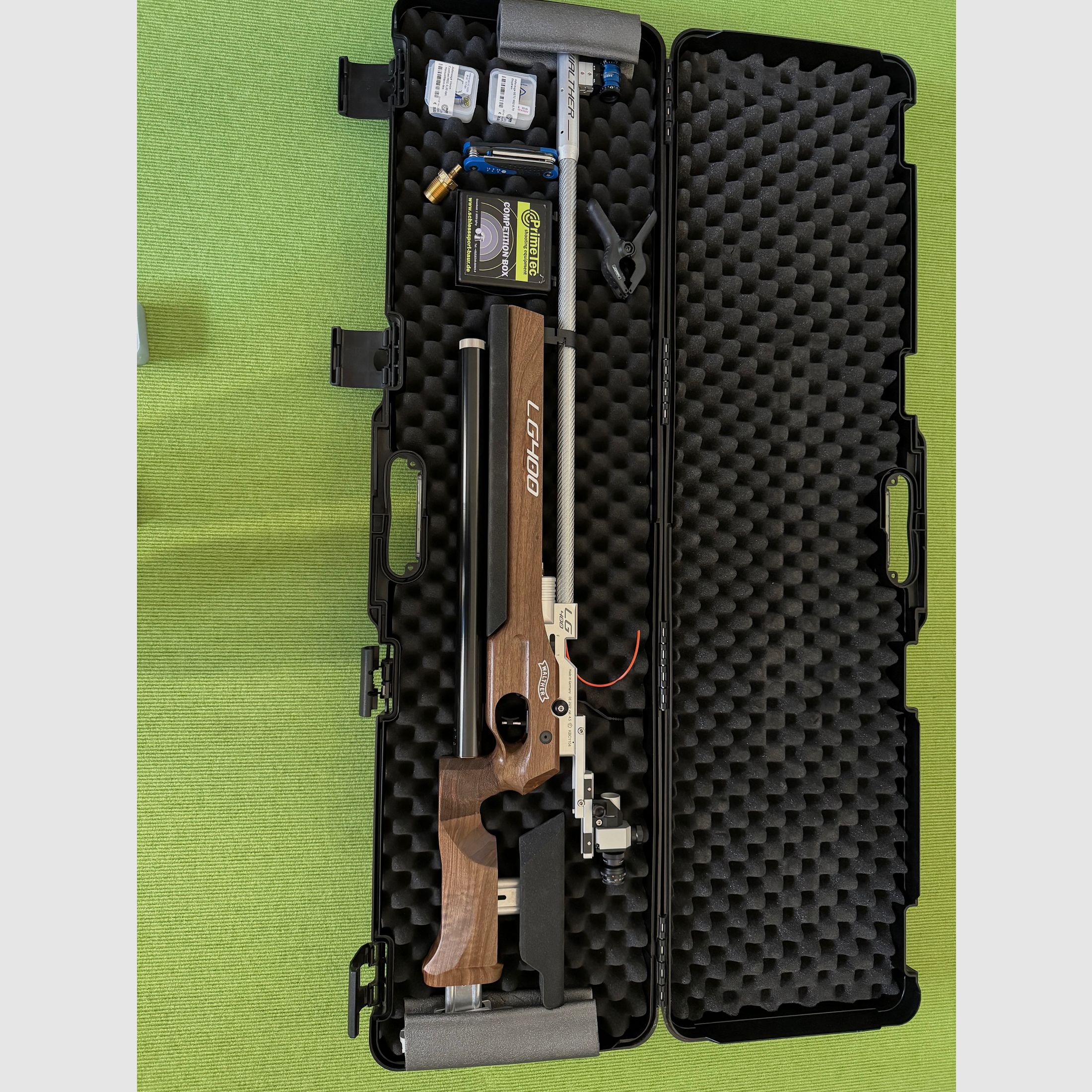 Walther LG400 Holzschaft Auflage