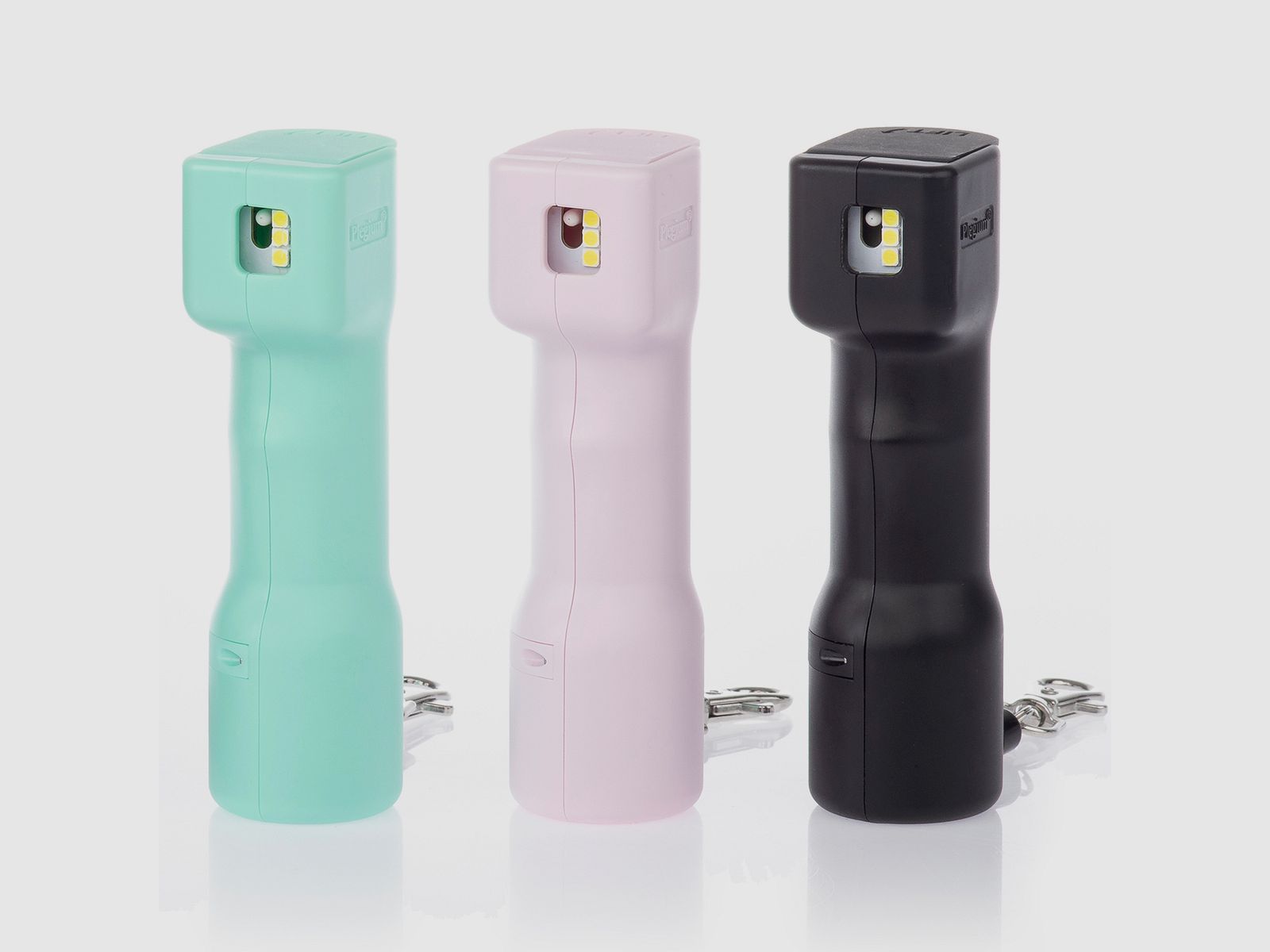 Plegium Smart Pepper Spray - Schrillalarm,GPS,schwarz