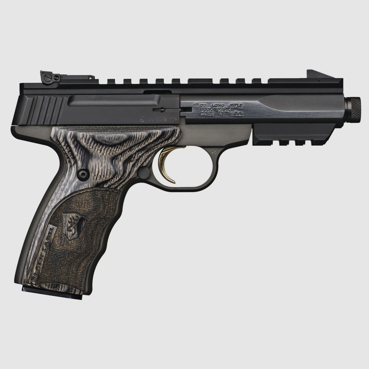 BROWNING BUCKMARK BLACK LABEL SUPPRESSOR READY FILETE CAL 22, immagine 1 di 2