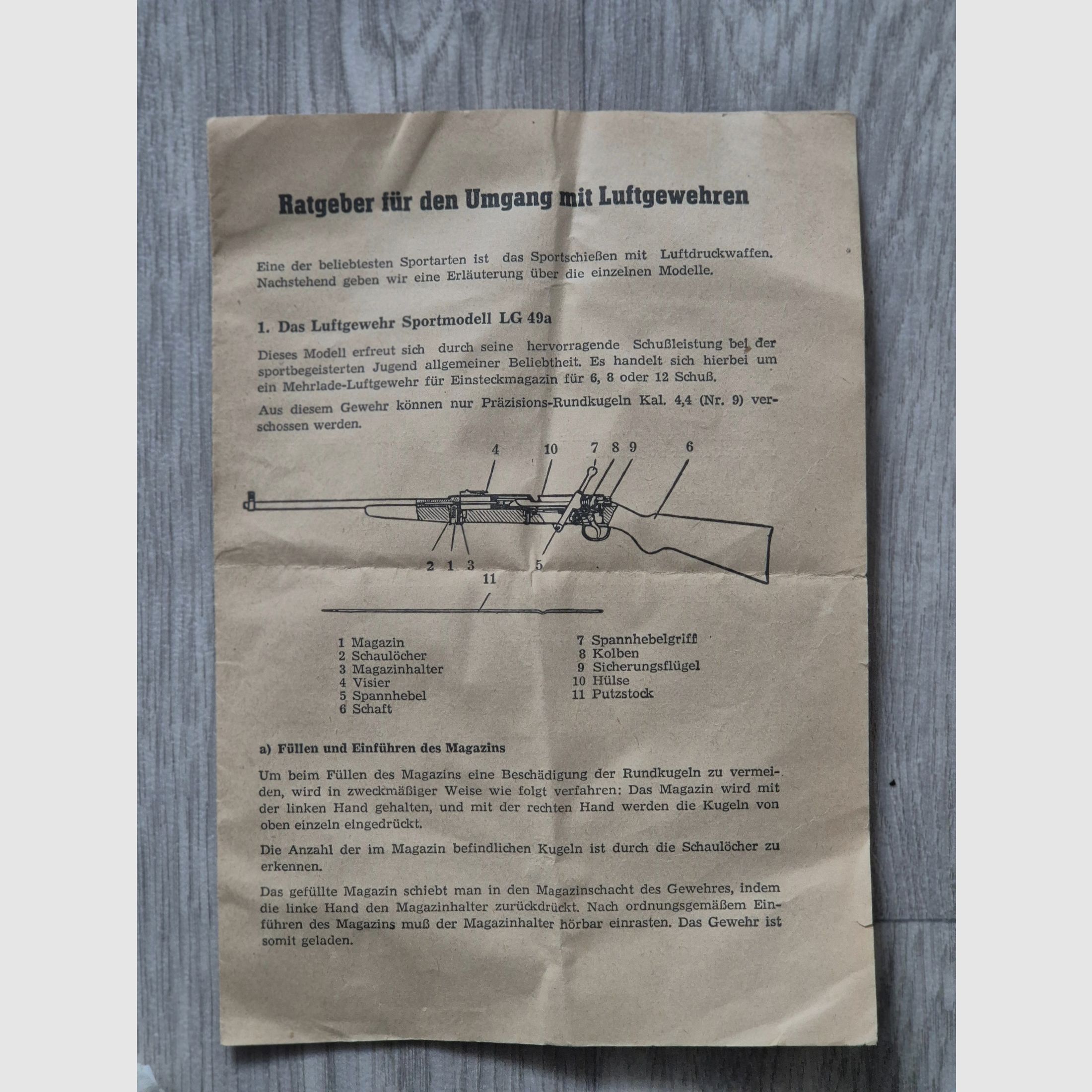 Luftgewehr Haenel 49a