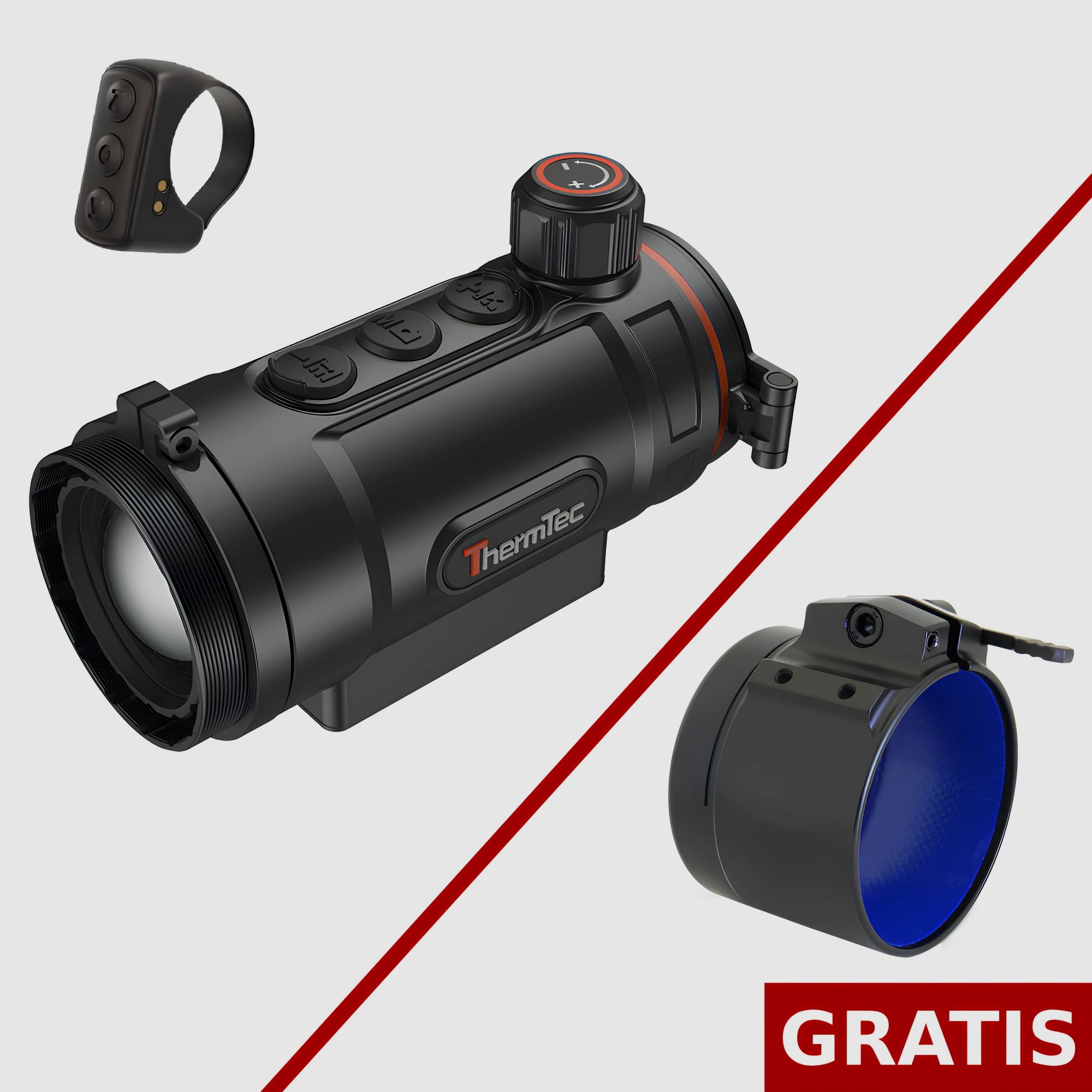 ThermTec HUNT 335 Wärmebild-Vorsatzgerät - Lieferumfang ohne Adapter 35 mm