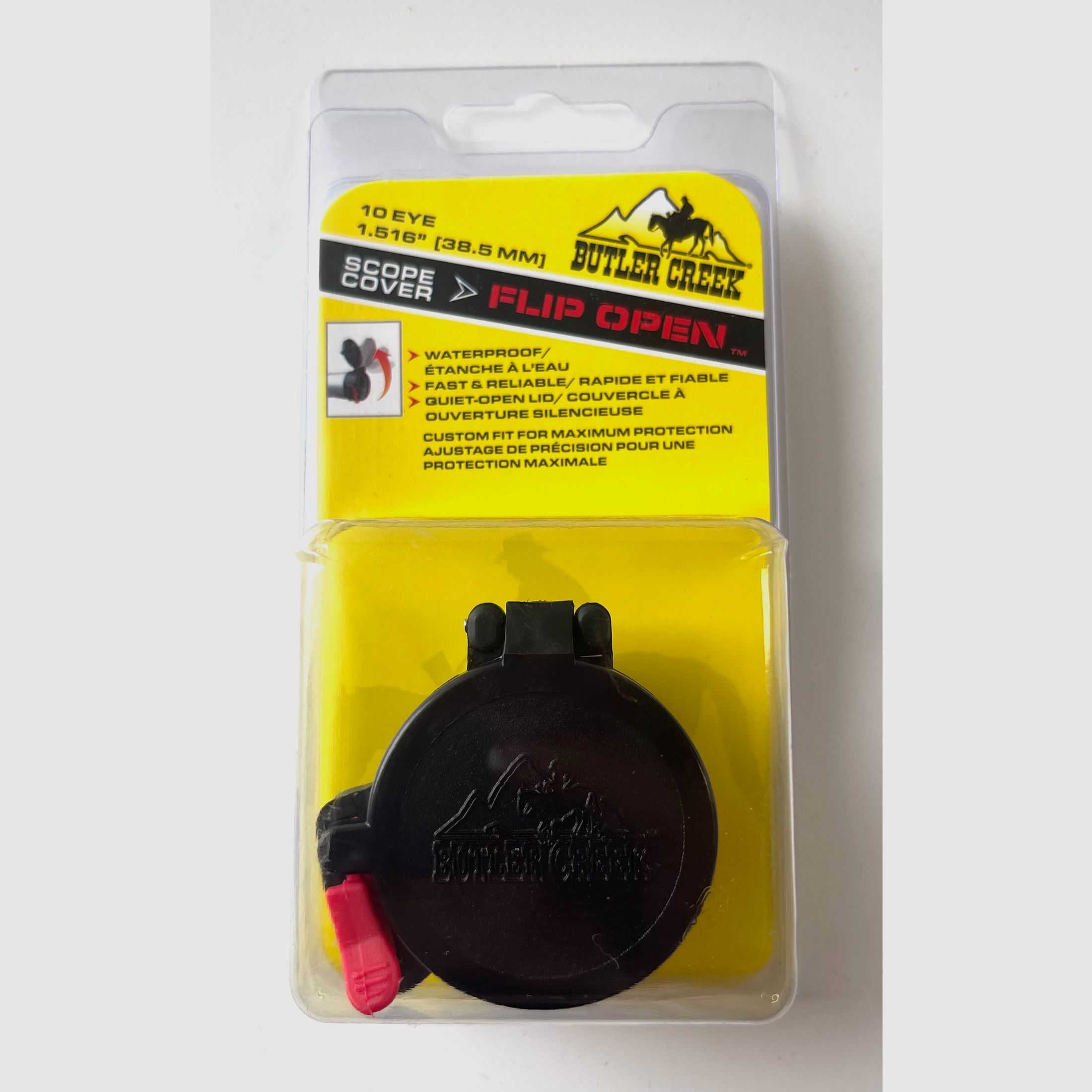 Cubierta de lente abatible Butler Creek MO20100 para visor Okular Klappdeckel para ZF 10 EYE 38,5mm