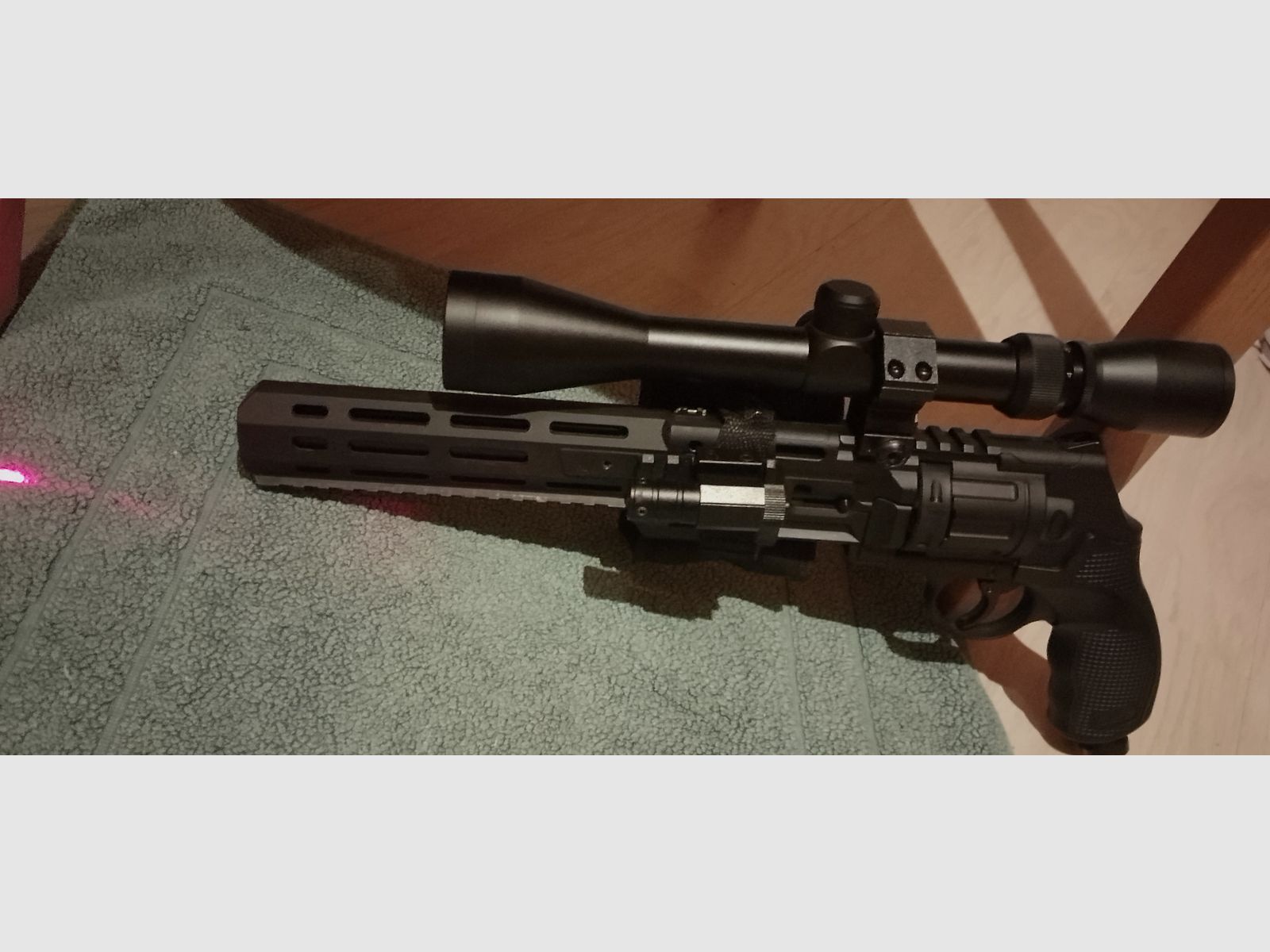 3-9x40 richtkijker op Long T4e HDR50 tactisch geweerkit Rood punt rubberen kogels RAM paintball marker Cal .50 set laser CO2 capsules revolver lange loop