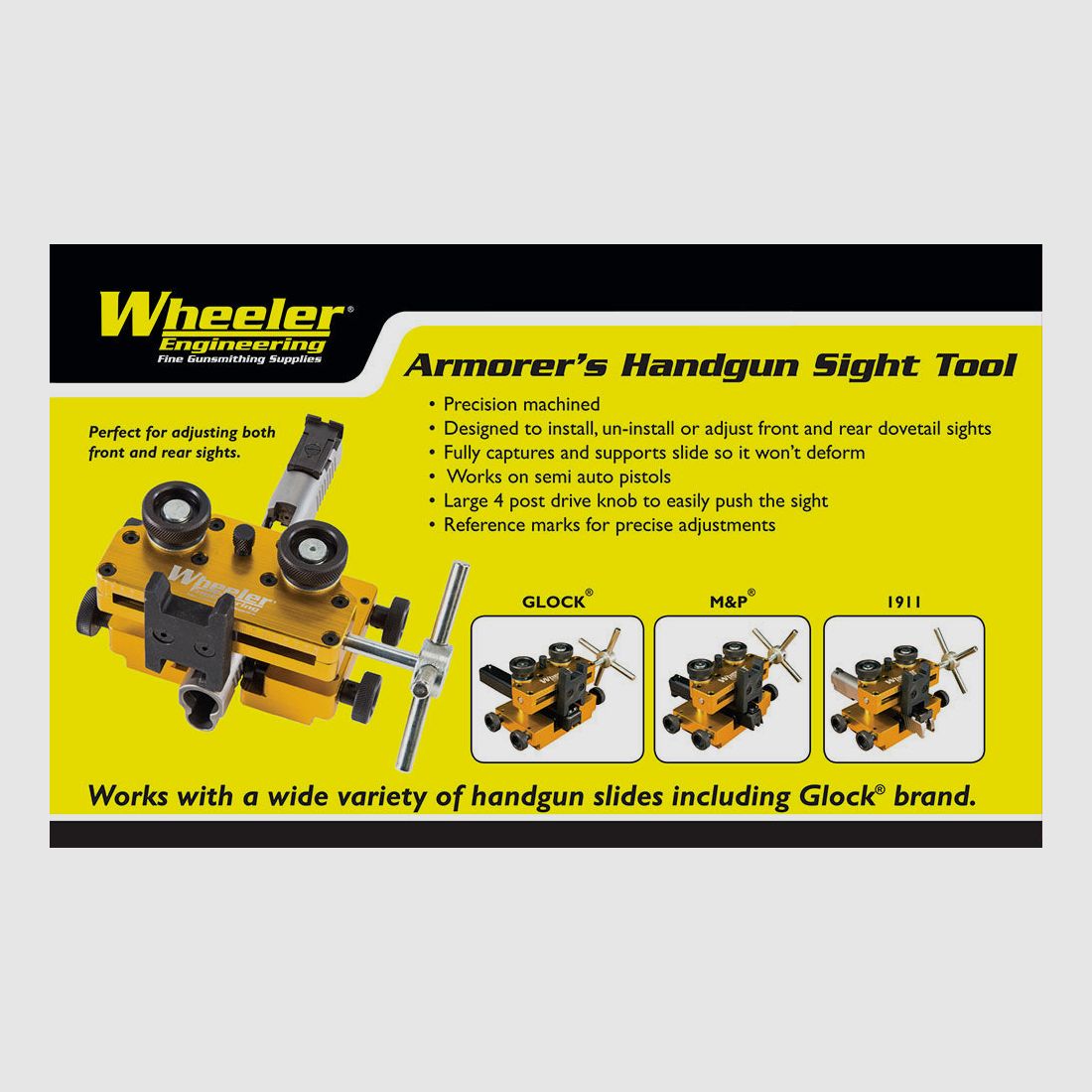 Herramienta de Visor de Pistola Wheeler Armorer, imagen 2 de 2
