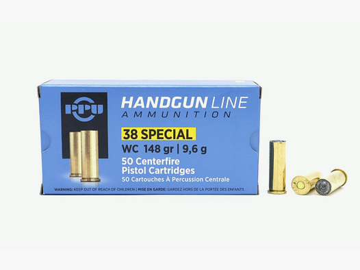 PPU .38 Special Wadcutter 148 gr (50 Stk.)