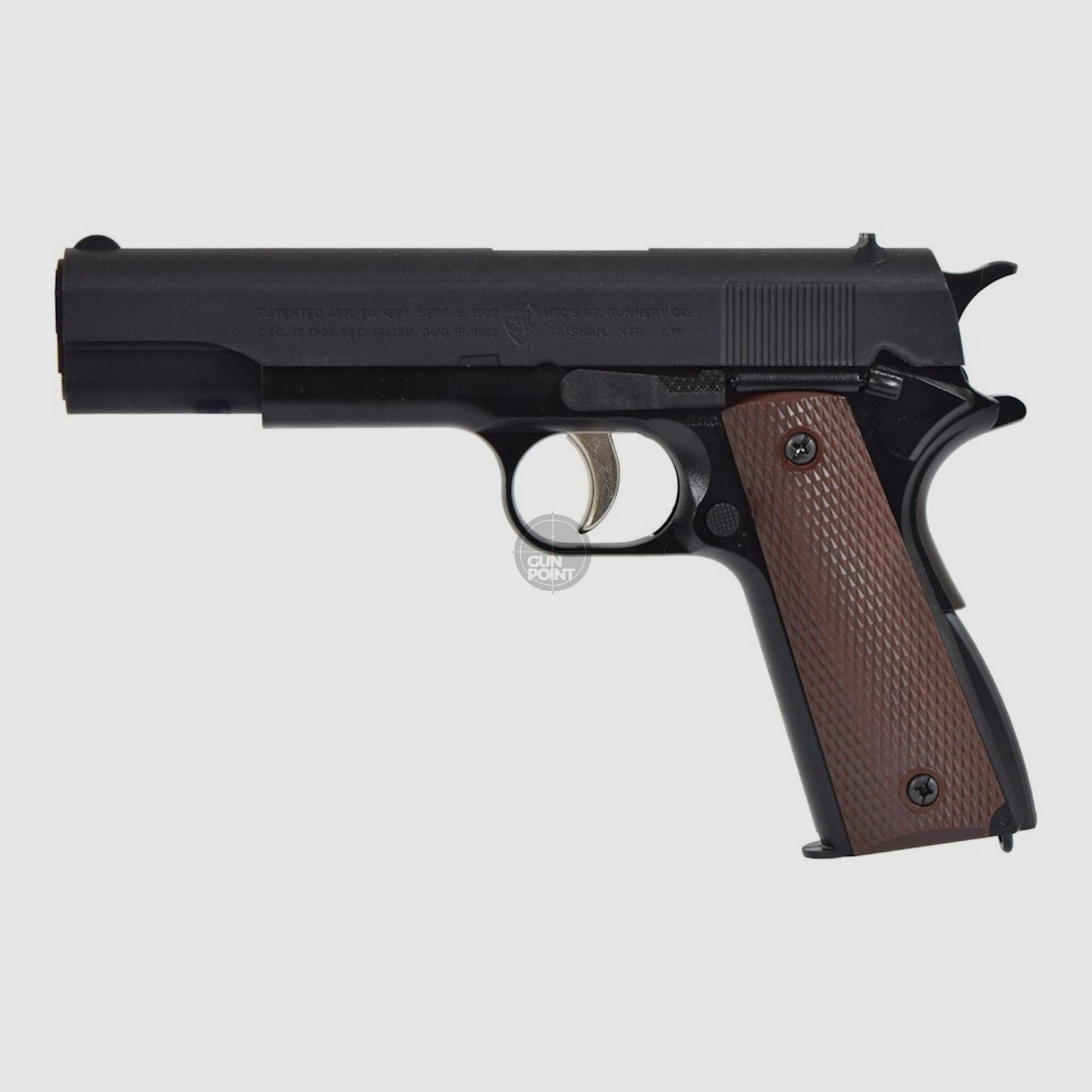 Softair - Pistola - HFC 1911 (HA 135B) a molla - da 14 anni, sotto 0,5 Joule