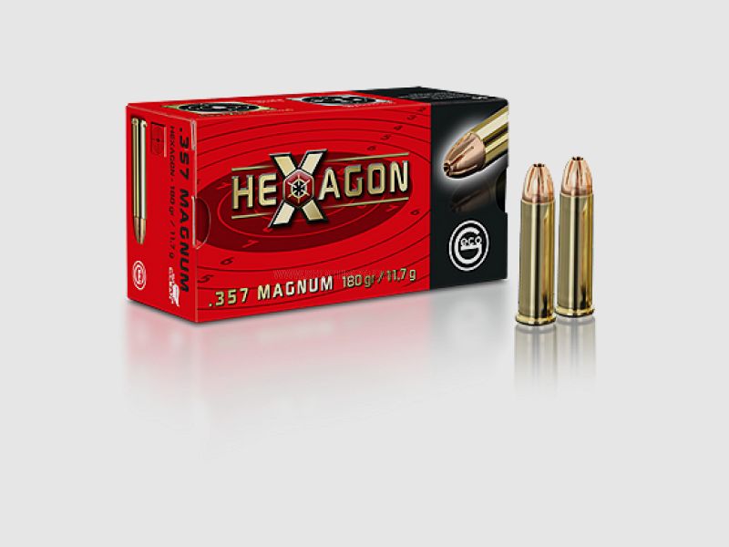 Geco .357 Mag. Hexágono 180grs.