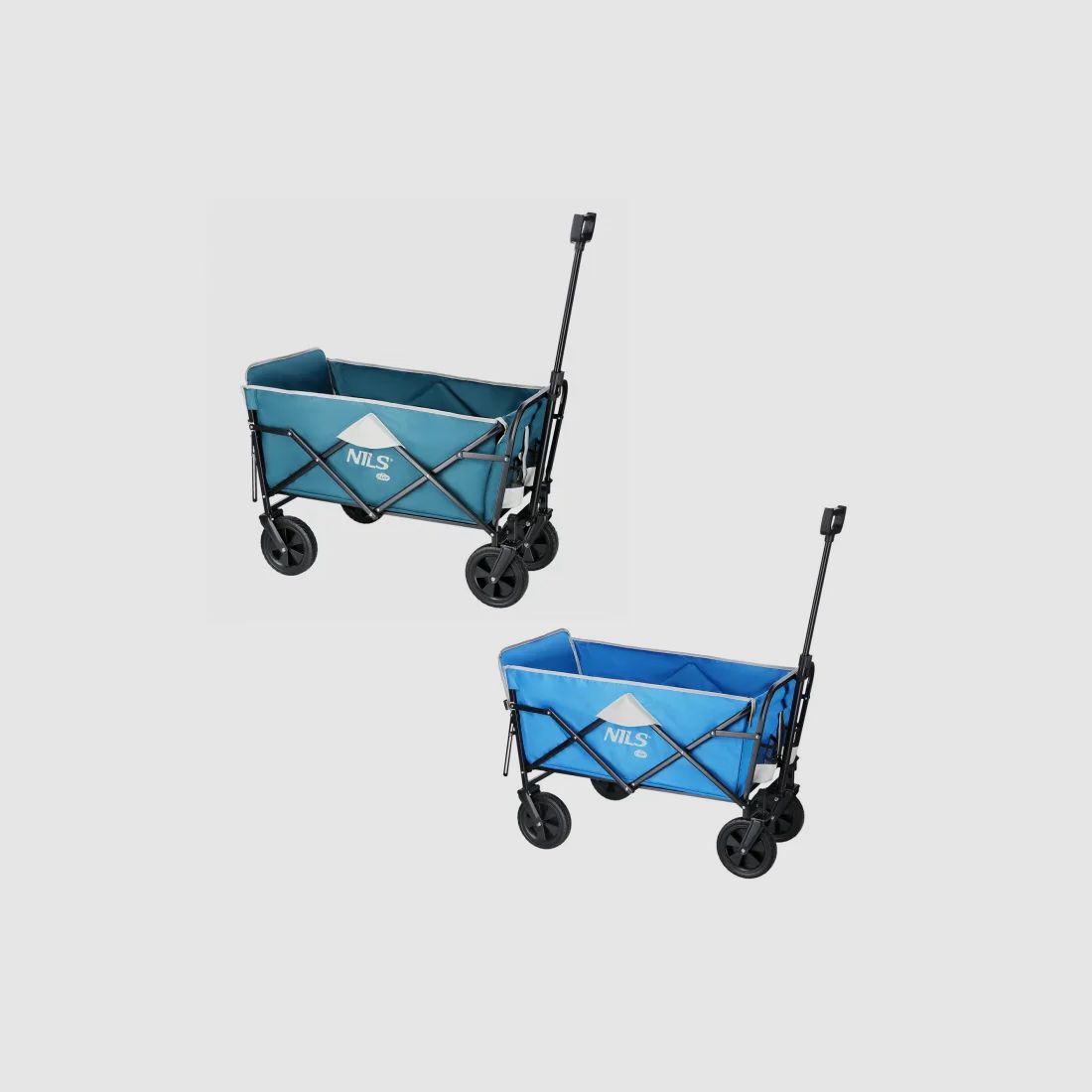 NC1606 Handwagen Grau-Blau 125L Nils Camp
